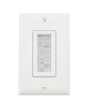 Legrand On‑Q Cable Access Wall Plate – Recessed Low‑Voltage Pass‑Through with... picture