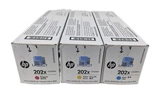 HP 202X Toner lot of 3 CMY (Tri-pack) - Brand New picture
