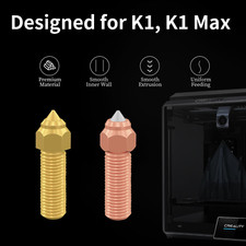 2PCS Hardened Steel & Brass Nozzle Set for Ender 3 V3 KE Printing Components picture