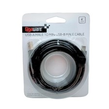 High-Quality 6ft USB Mini B Cable  Compatible with GPS Cameras Media Players etc picture