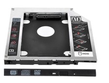 Universal 9.5mm SATA to SATA 2nd HDD SSD Hard Drive Caddy CD/DVD-ROM Optical Bay picture