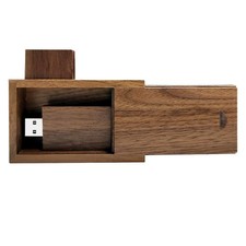 Wood USB Flash Drive with Wooden Gift Box 64GB-3.0, Walnut USB+BOX picture