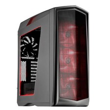 Silverstone SST-PM01TR-W (Titanium with Red LED + Window) ATX/MATX 140mm LED FAN picture