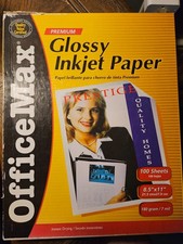 OfficeMax Premium Glossy Inkjet Paper 85 Sheets of 8.5