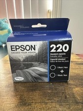 Epson 220 2pk Ink Cartridges - Black (T220120-D2): Standard Yield, Printer-Compa picture
