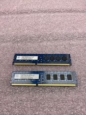 Lot of 2 Nanya 4GB (2X2GB) 1Rx8 PC3-10600U Desktop Ram NT2GC64B88G0NF-CG picture