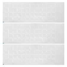 Chinese PC Keyboard Stickers Clear Background White Letter 3Pcs picture