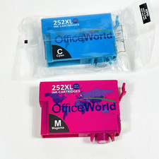 Office World ink cartridges 252XL Magenta and Cyan picture