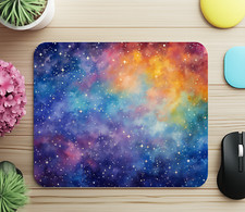 Celestial Starry Night Sky Stars Mouse Pad 9.5