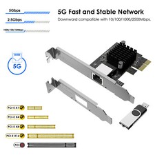 5GB PCIe Network Card PCIe to Ethernet Network Adapter for Windows 11/10 Linux picture