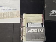 Vintage NEC APC IV Advanced Personal Computer MS-DOS 3.1 Guide & Floppy Disk picture