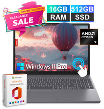 2026 Lenovo Slim 3 Touchscreen Laptop 15.3 AMD Ryzen 7 16GB RAM 512GB SSD Office picture