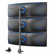 VIVO Triple Ultrawide Stacked Monitor Extra Tall Desk Mount, 3 Screens up to 49