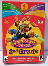 Jumpstart Advanced 2nd Grade PC 4 CD Set Over 55 Games Math Reading Music picture
