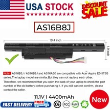 6 Cell Battery for Acer Aspire E5-575G E5-575G-53VG E5-575-33BM AS16B5J AS16B8J picture