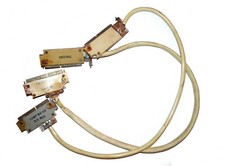 2x Vintage 1960s Bus & Tag White Copper Cable USSR Mainframe 24-PIN IBM Standard picture