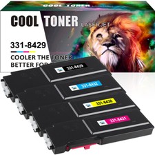 4 PACK C3760 Toner Cartridge Set for Dell C3760dn C3760n C3760dnf C3765dnf MF picture