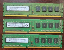 Micron 12GB 3x4GB DDR3 DDR3L-1600 PC3-12800U 1Rx8 Desktop RAM Lot picture
