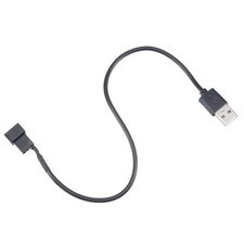 Fan Power Supply Cable USB 2.0 A Type to a 3 Pin or 4 Pin Output 11.8 Inch 2pcs picture