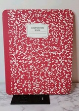 Supveco Case for iPad Air 11 Inch 2024,iPad A-Composition note Book red journal  picture