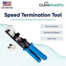 Speed Termination Tool Easy Punch Down Stainless Steel Blades For LAN Keystones picture