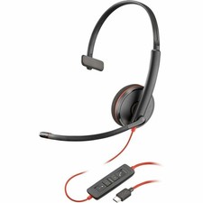 Poly Blackwire 3210 Monaural USB-C Headset +USB-C/A Adapter [Bulk] (8x214a6) picture