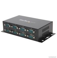 USB Serial Hub 8 Port USB to DB9 RS232 Adapter Metal DIN Rail Wall Mount COM picture