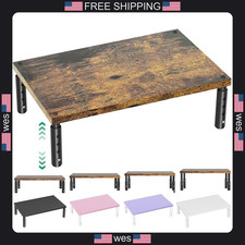 OPNICE Adjustable Wood Monitor Stand Riser - Ergonomic Desk Organizer picture