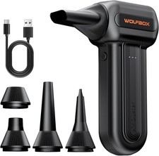 WOLFBOX 110000RPM Electric Air Duster Rechargeable Cordless PC Keyboard Cleaner picture