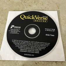 Quick Verse Deluxe Windows 95/98 NT Bible Reference CD Disc 2 Parsons picture