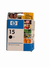 HP INVENT 15 BLACK INKJET PRINTER CARTRIDGE Opened Box But Brand New. picture