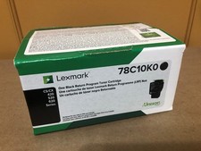 Genuine Lexmark 78C10K0 Black Toner Cartridge New Factory Sealed picture
