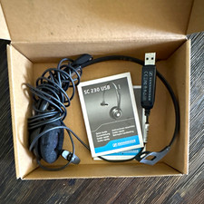 Sennheiser SC 230 USB Monaural Headset, Boom Built-In Mic, On-Ear Black picture