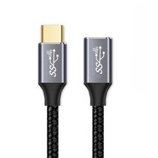 Cablecy Cable Male to Female USB-C USB 3.1 Type-C Extension Data 10Gbps 100W M-F picture