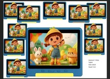 10pcs 7 inch Kids Tablet Android 13, 8GB RAM 64GB ROM Education Parental Control picture