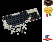 Double Shot 108 Dyed PBT Shine Through OEM Profile Keycap Rainbow Wild 122 picture