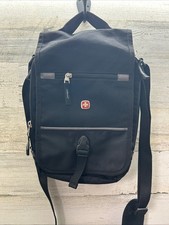 Black SwissGear Messenger Crossbody Travel Organizer Shoulder Bag picture