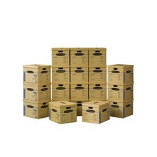 Moving Boxes 20 Pack Medium Reinforced Handles Bankers Box 8817202 picture