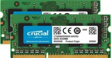 Crucial 8GB KIT 2X4GB DDR3 1066MHz PC3 8500 Laptop 204Pin SODIMM Memory Ram 1.5V picture