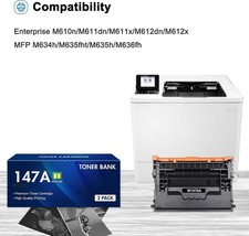 HP compatible 147A Black Toner Cartridge (with Chip) Compatible Two pack picture