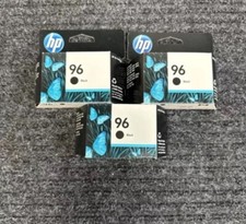3 Pack HP 96 Black Ink Cartridge Lot Genuine OEM three sealed box Exp 20/21 picture