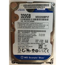 WD3200BPVT-22JJ5T0 - Western Digital 320GB 5400 RPM SATA  2.5