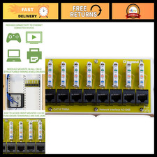 8-Port Cat 6 Network Interface Module - Ethernet Connectivity for Home Networks, picture