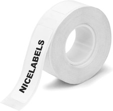 1 roll Tape Refills (Bright White), Compatible with Phomemo D30 Printer, White picture