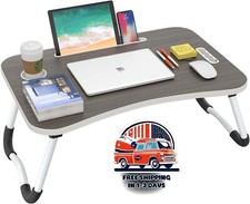 Mesa De Ordenador Escritorio Para Cama Laptop Portatil Plegable Color Negro NEW picture