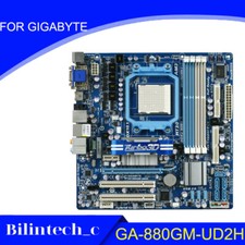 FOR GIGABYTE GA-880GM-UD2H AM3 AMD 880G A75 DDR3 Motherbroad Test ok picture