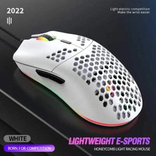 M1 Wired Lightweight Gaming Mouse 69g Ultralight Honeycomb Shell RGB Chroma Back picture