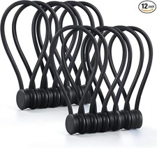 Magnetic Cable Ties – Reusable Silicone Magnetic Cord Organizers for Bundling, F picture