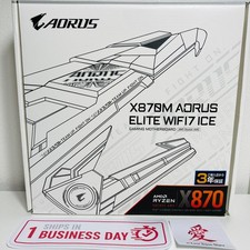 NEW GIGABYTE X870M AORUS ELITE WHITE WIFI7 ICE DDR5 Motherboard Japan 1 Day Ship picture