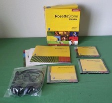 Rosetta Stone Spanish Latin America Levels 1 2 V3 CD Set w USB Headset Complete picture